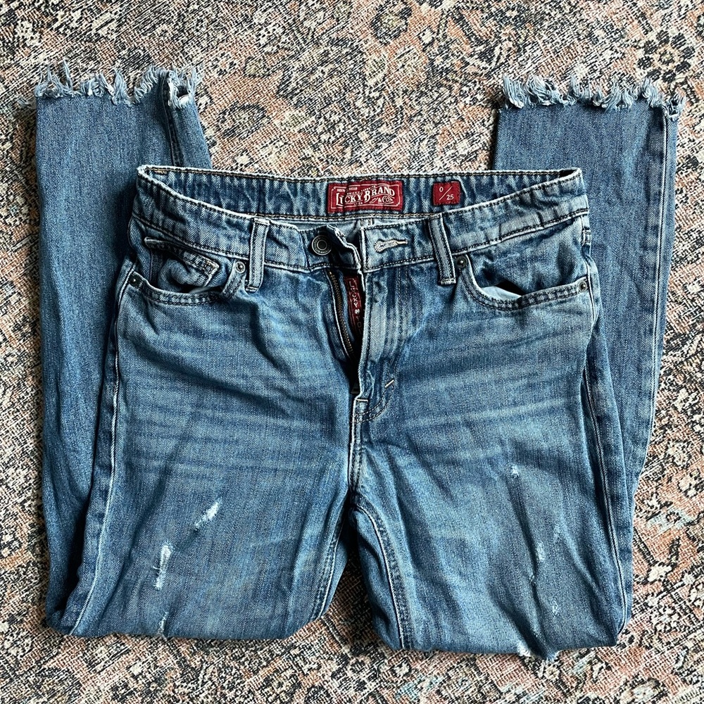 Lucky Brand Sienna Slim Boyfriend Jeans, Size 0/25
